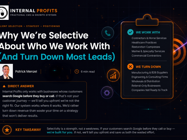 Fractional CMO Services: Why We’re Selective About Clients